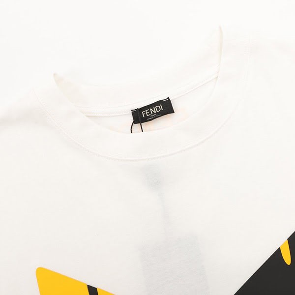 フェンディ コピー バッグ バグズ ロゴ コットン Tシャツ fes47968
